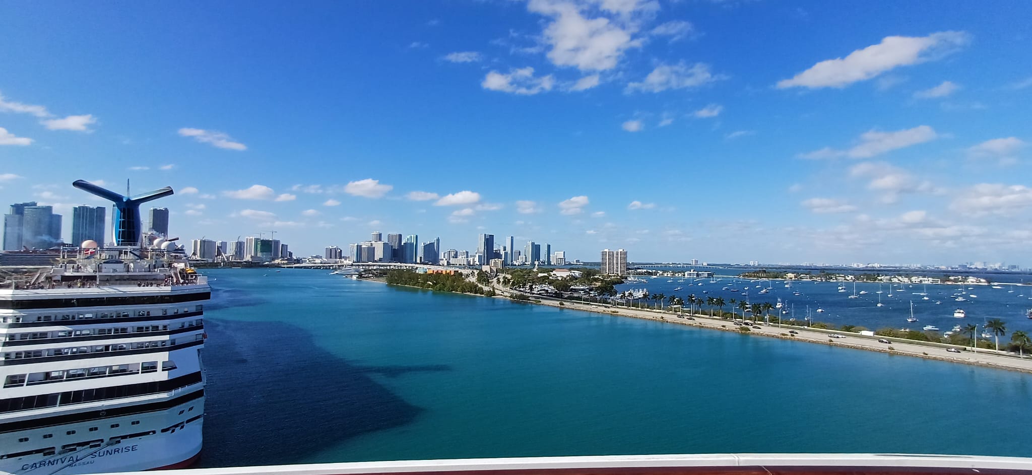 Vue Sur le port de Miami
